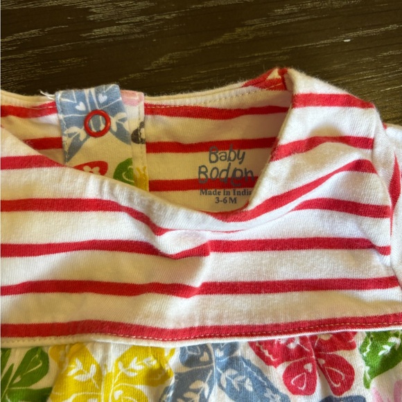 Baby Boden 3-6M Dress & Bloomers Set – Rainbow Butterfly Print - Picture 3 of 5